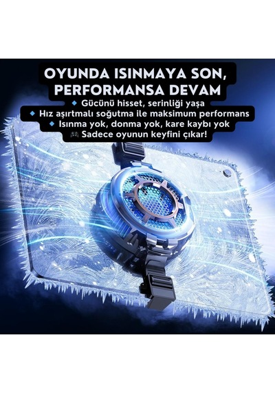 Coofbe Göstergeli 3mod Turbo Fan 4800rpm 30w Telefon Tablet Soğutucu Radyatör Tüm Tabletlere Uyumlu