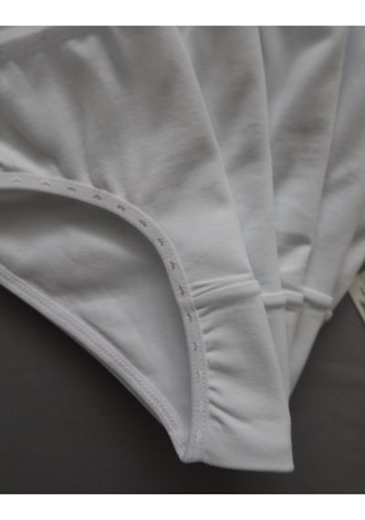 Alya Underwear Anne Kız Kombin Pamuklu Külot - Beyaz Slip İç Çamaşırı - 5'li Paket Beyaz-p05