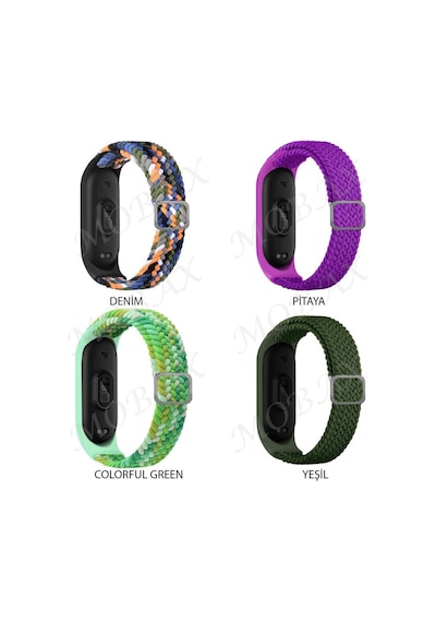 Xiaomi Mi Band 4 Mi Band 3 Kordon Tokalı Örgü Kordon