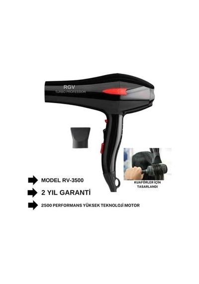 Tr Rgv Saç Kurutma Makinesi, 2500w, Profesyonel Ac Motor, Berber Salonu Ve Kuaför İçin
