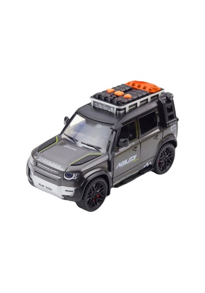 Sesli Işıklı Çek Bırak Oyuncak Araba Defender Model Jip - Kapıları Açılan Lüks Arazi Aracı 17 Cm Çok Renkli