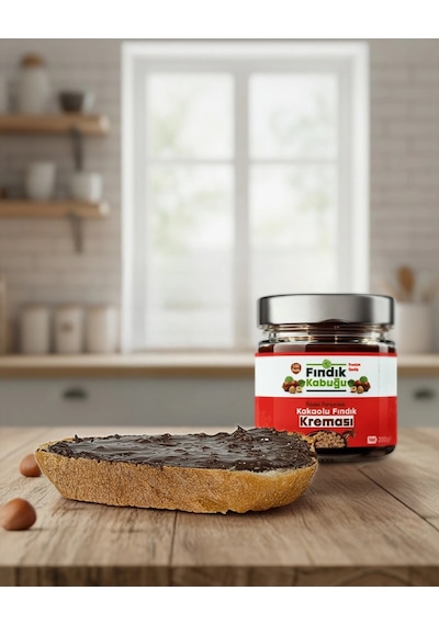 Fındık Kabuğu Fındık Parçacıklı Kakaolu %40 Fındık Kreması 200 Gr X 10 Paket