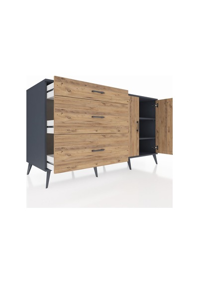 Kronos Konsol 2 Raflı 3 Çekmeceli 2 Kapaklı 176x59x99 Antrasit-çam Atlas Çam/atlas Çam - Antrasıt Kronos Konsol 2 Raflı 3 Çekmeceli 2 Kapaklı 176x59x99 Antrasit-çam Atlas Çam/atlas Çam - Antrasıt