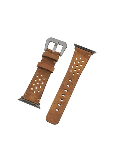 Apple Watch Uyumlu Deri Kordon Vigo 42-44-45mm G19 Taba Diğer
