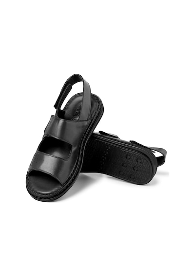 Ducavelli Luas Hakiki Deri Erkek Sandalet, Hakiki Deri Sandalet, Ortopedik Taban Sandalet
