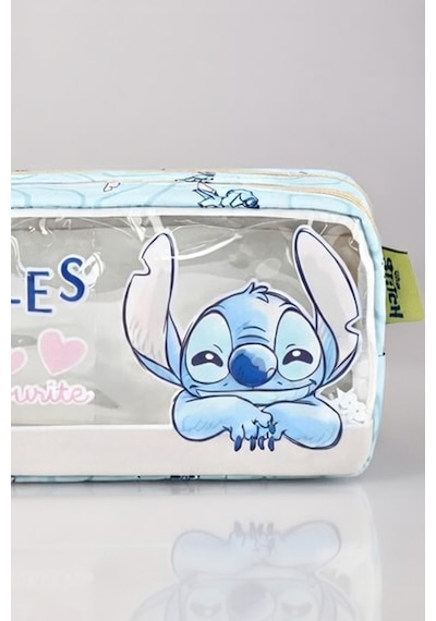 X Dekomus Lisanslı Stitch "cuddle Dream Collection" Kalem Çantası Dekomus Cep Defteri Hediyeli 124-Pembe