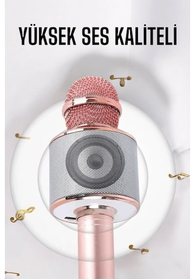 Taşınabilir Bluetooth Karaoke Mikrofon: Hafıza Kart Girişli, Etkileyici Performans