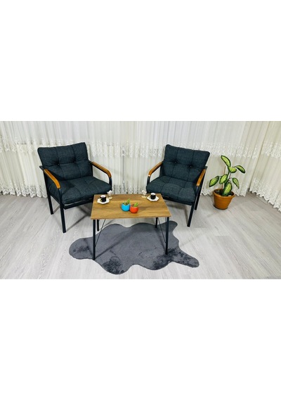 Madame Home Lale Balkon, Bahçe, Cafe Metal Kanepe Koltuk Takımı 2 Tekli + Sehpa Antrasit Madame Home Lale Balkon, Bahçe, Cafe Metal Kanepe Koltuk Takımı 2 Tekli + Sehpa Antrasit