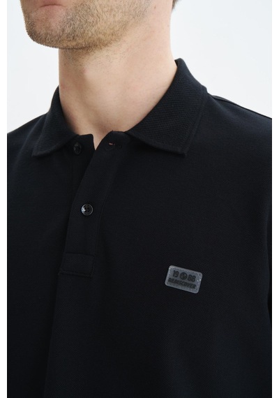 AR-MA Arma Erkek Regular Fit Basic % 100 Pamuk Pike Polo Yaka Tişört Y29374354102 Siyah