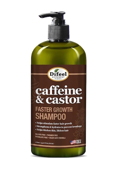 Difeel Caffeine & Castor Faster Growth Şampuan 1LT