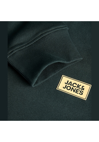 Jack & Jones Erkek Gögüs Baskili Regular Fit Bisiklet Yaka Sweatshirt - Rush - 12298426 Çok Renkli