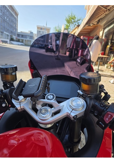 Motocam Qj Srk 25 R Ön Cam 2023-2026 Model 42cm Siyah Renkli 4mm