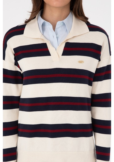 U.S. Polo Assn. U.s. Polo Assn. Kadın Kazak /triko 50314790-vr256 İnci