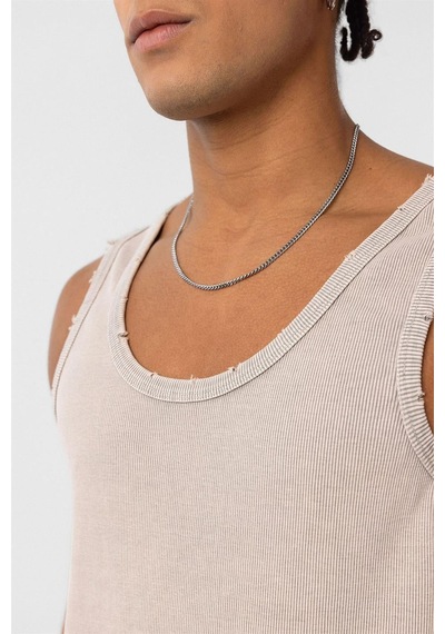 Vamos Yıkamalı Tank Top Kaşkorse Atlet Taş