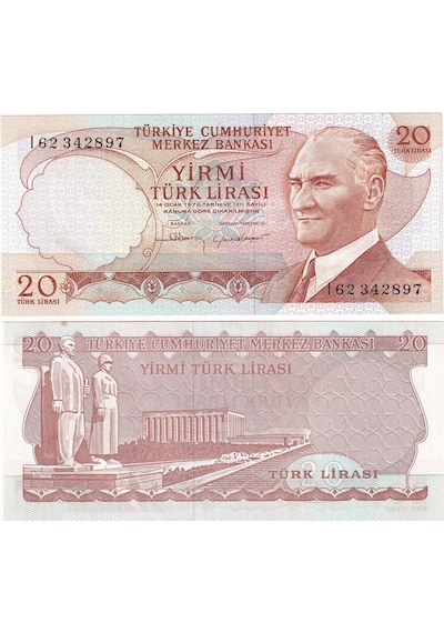 6. Emisyon 4. Tertip 20 Türk Lirası Çil
