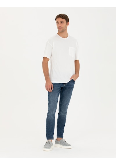 Pierre Cardin Erkek Ekru Tişört 50289362-Vr019 Ekru