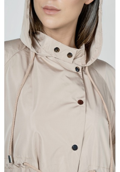 Pua Fashion Bej Sırt Arma Trenchcoat 001
