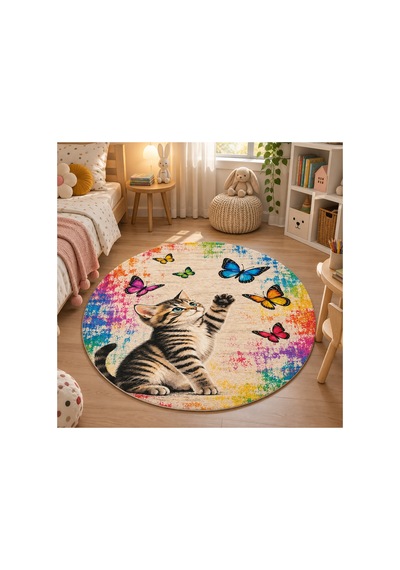 Pati Dostu Kedi Desenli Dijital Baskı Pamuk Dokuma Kaymaz Taban Salon Halısı Ve Çocuk-genç Odası Yuvarlak Renkli 923552567 Yuvarlak Renkli Pati Dostu Kedi Desenli Dijital Baskı Pamuk Dokuma Kaymaz Taban Salon Halısı Ve Çocuk-genç Odası Yuvarlak Renkli 923552567 Yuvarlak Renkli
