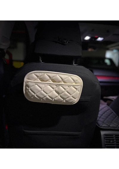 Fiat Doblo 2001-2004 Deri Organizer Cep Düzenleyici Bej