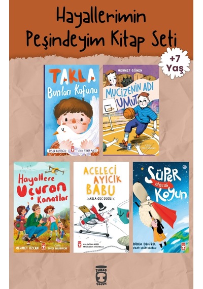 Hayallerimin Peşindeyim 5 Kitap Set - Timaş Çocuk - 7-8 Yaş 2.-3. Sınıf - Azim Empati Ve Yaşam Becerileri - Umutlu Kitaplar