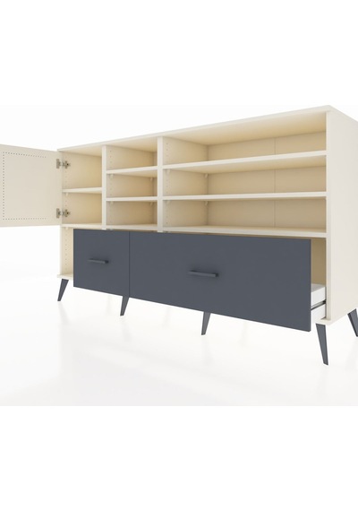 Hyperion Konsol 8 Raflı 2 Çekmeceli Tek Kapaklı 176x44x99 Aytaşı Aytaşı-aytaşı/antrasit Hyperion Konsol 8 Raflı 2 Çekmeceli Tek Kapaklı 176x44x99 Aytaşı Aytaşı-aytaşı/antrasit