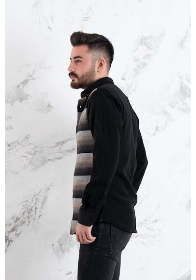 Advante Slimfit Parça Desenli Erkek Oduncu Gömlek (509439640)