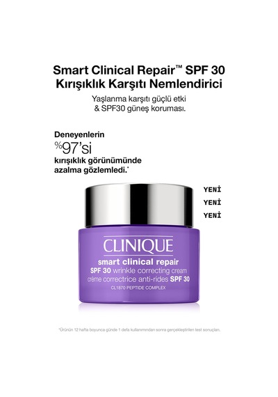 Smart Clinical Repair Spf30 Çizgi Ve Kırışıklık Görünümü Azaltıcı Yaşlanma Karşıtı Krem 75ml