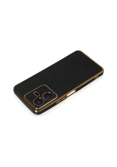Newface Vivo Y22 2022 Kılıf Volet Silikon - Siyah