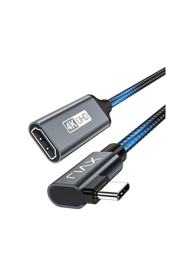 Usb-c To Hdmı Adaptör 4k 30hz Type-c Görüntü Aktarıcı İphone İle Uyumlu, Macbook İle Uyumlu, Laptop, Tablet Uyumlu Dayanıklı Örgü Kablo Tak & Çalıştır Otgth