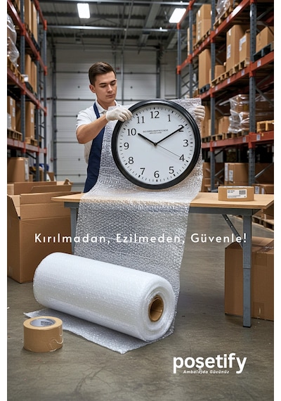 Kalın Balonlu Naylon Patpat Rulo 50 Cm X 50 M 35 Gr/m² 3 Katlı 1. Sınıf Ambalaj Malzemesi
