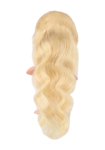Gerçek Front Lace Dalgalı Platin Tül Peruk / 75/80cm - Rjcı-758729 Karışık - Çok Renkli