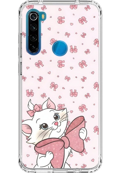 Xiaomi Redmi Note 8 Uyumlu Şeffaf Kılıf Minies 5 Tasarımlı