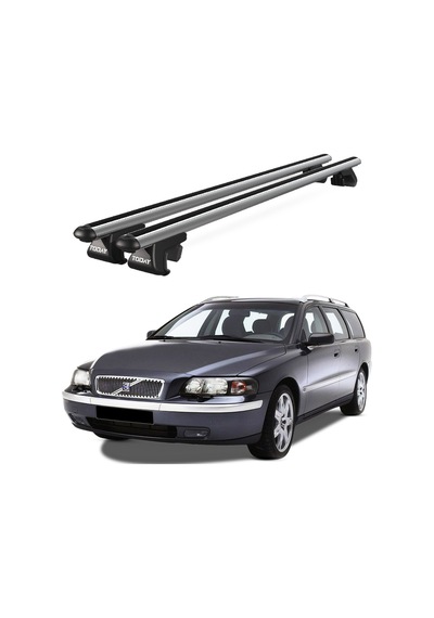 Venüs Volvo V70 1997-2007 Uyumlu Gri Ara Atkı Port Bagaj Tavan Barı