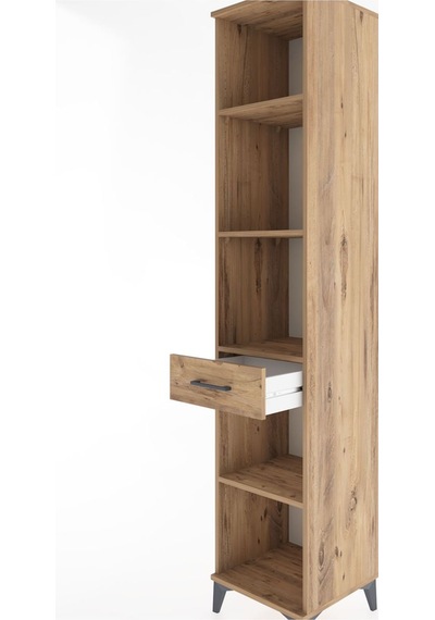 Hyperion Dolap 4 Raflı Tek Çekmeceli 44x44x221 Çam-çam Çam