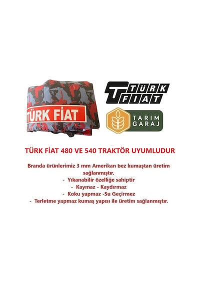 Türk Fiat 480 Ve Türk Fiat 540 Traktör Kılıfı Branda - Kaporta Kılıfı Ve Koltuk Kılıfı