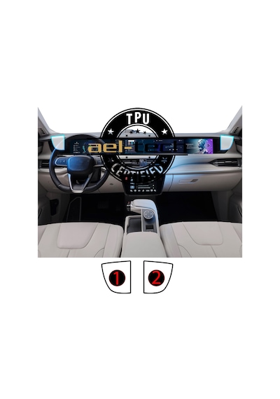 Togg T10f/t10x Sağ Ve Sol Piano Black Tpu Koruyucu 2 Li Set 2023-2026