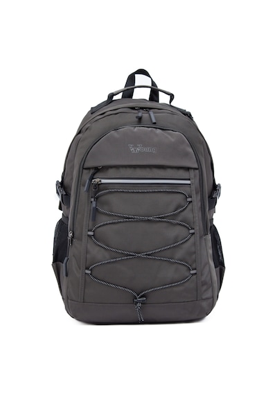 Kaff Young 51537 Grey Gri Unisex Çok Cepli Laptop Bölmeli Suya Dayanıklı Sırt Çantası
