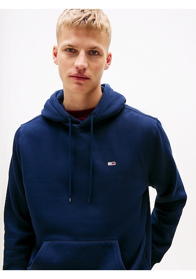 Tommy Hilfiger Tjm Reg S Flag Hoodıe Erkek Mavi Sweatshirt - Dm0dm20742
