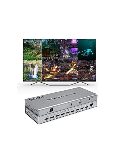 8 İN 1 OUT HDMI QUAD MULTİVİEWER