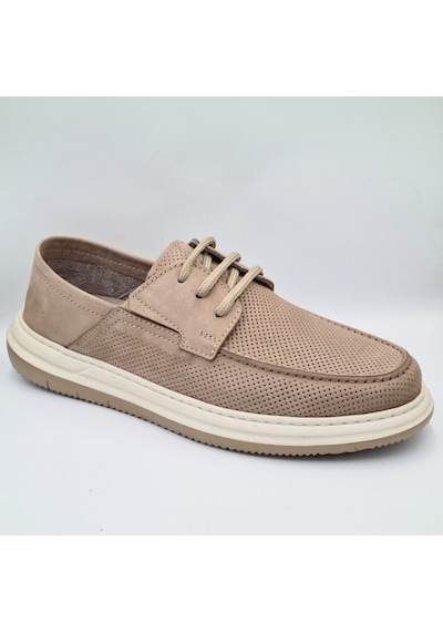 Greyder 64695 Vizon Nubuk Deri Erkek Casual Comfort Ayakkabı Vizon