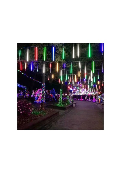 Kayan Rgb Karışık Renkli Işıklar Meteor Yağmur Led Akar Led Dış Mekan Parti Yılbaşı Işık