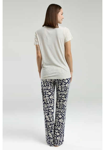 Pierre Cardin Kadın Krem Pijama Takımı Pc8973-s-v1 Krem