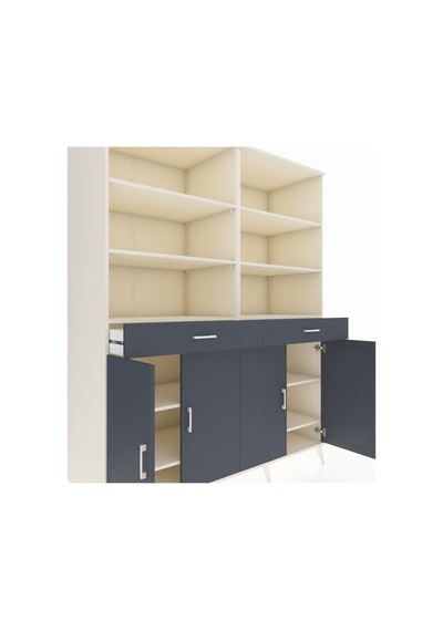 Kronos Gardrop 10 Raflı 2 Çekmeceli 4 Kapaklı 176x59x221 Aytaşı-antrasit Antrasit Kronos Gardrop 10 Raflı 2 Çekmeceli 4 Kapaklı 176x59x221 Aytaşı-antrasit Antrasit