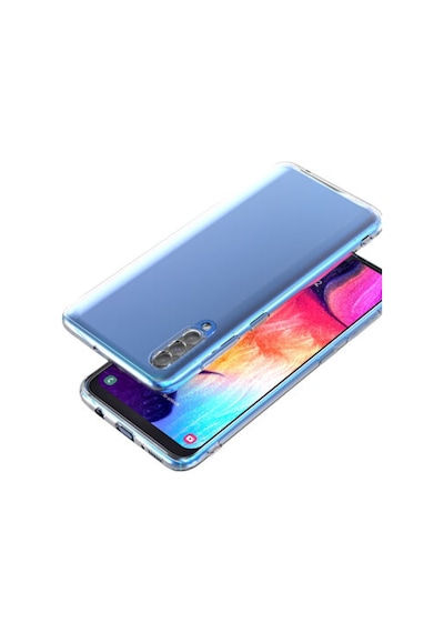 Samsung Uyumlu A50 Kilif Seffaf Silikon Kamera Korumali 3D Tipali 391753922