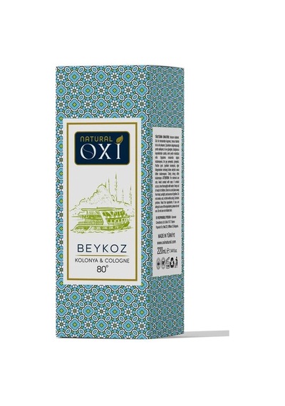 Oxi Natural Premium 80 Kolonya 220ml Cam Şişe Kutulu - Beykoz