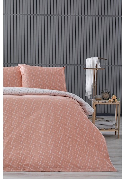 Easy Cotton Glimmer Nevresim Takımı Çift Kişilik - Somon
