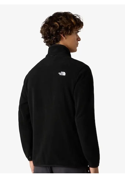 The North Face Glacier Fleece Full Zip Hiking Fleece Erkek Polar Siyah