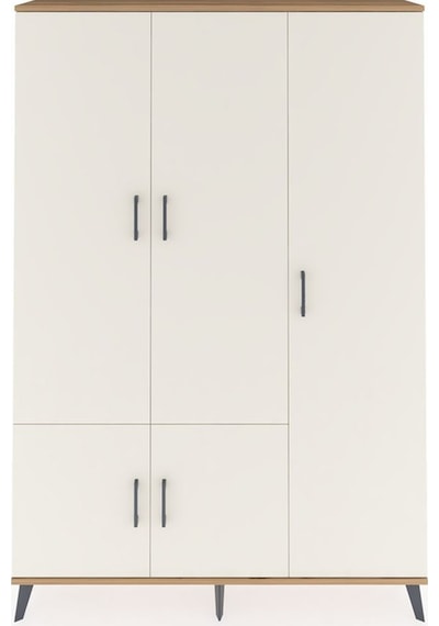 Arges Dolap 7 Raflı 5 Kapaklı Tek Askılı 132x30x195 Çam-aytaşı/antrasit Aytası/antrasıt Arges Dolap 7 Raflı 5 Kapaklı Tek Askılı 132x30x195 Çam-aytaşı/antrasit Aytası/antrasıt