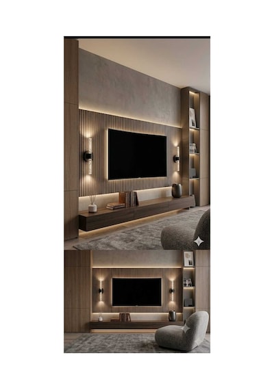 Bubbleflux Medium 40 Cm Modern Tasarım Led Aplik - Duvar Lambası - Siyah - Pilli - Günışığı Siyah Pilli