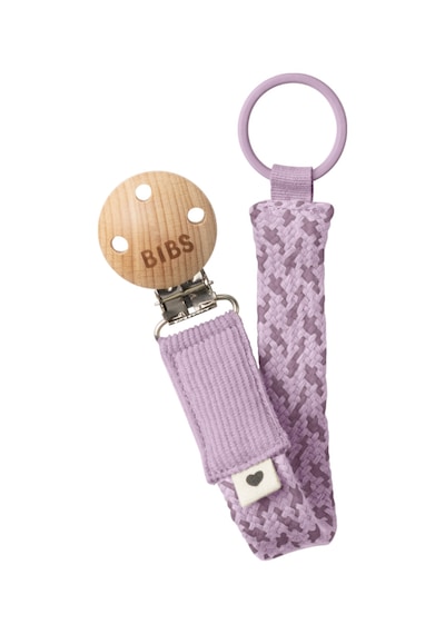 Bibs Paci Braid Emzik Askısı - Violet Sky / Mauve Pembe